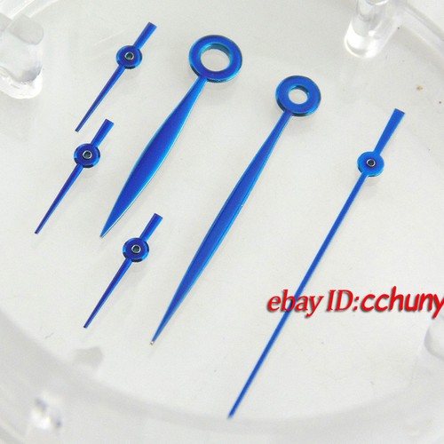 Parnis blue watch hands - blue,